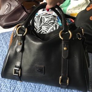 Black leather Dooney and Bourke bag